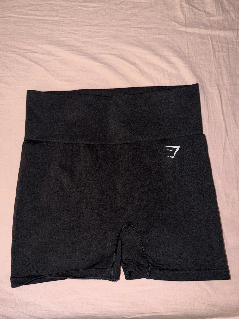 Gymshark Black High-Waist Bike Shorts for Women - Picture 1 of 2